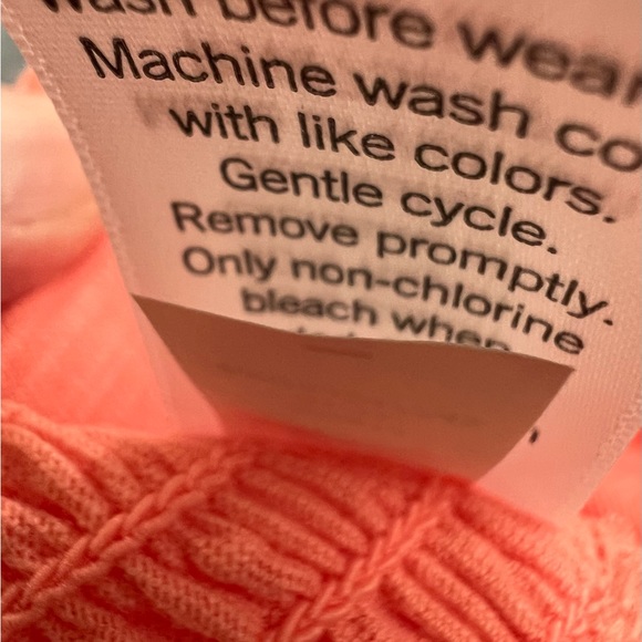 🆕 Juniors size XL Coral SO smocked front tie tank top - Picture 6 of 8